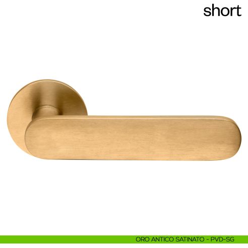 Maniglia per porta Short dnd Handles oro antico satinato