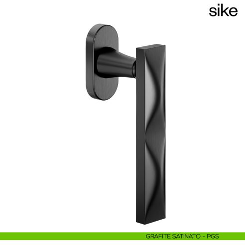 Maniglia per finestra martellina DK Sike dnd grafite satinato