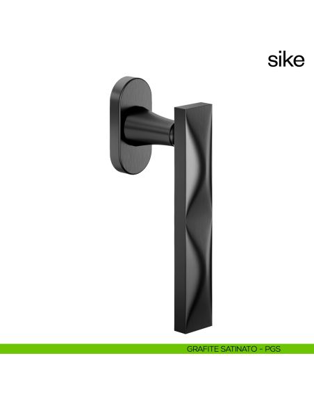 Maniglia per finestra martellina DK Sike dnd grafite satinato