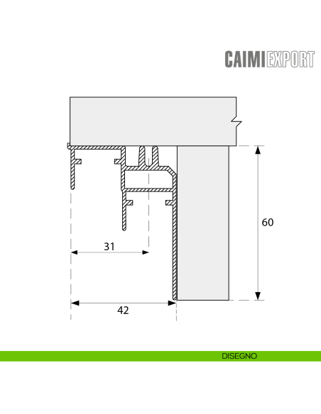 Binario inferiore Master Universal Caimi Export ML20 - disegno