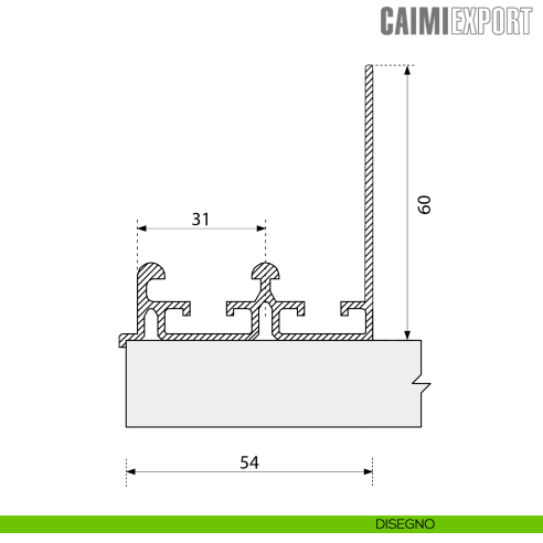 Binario superiore Master Universal Caimi Export ML13 - disegno