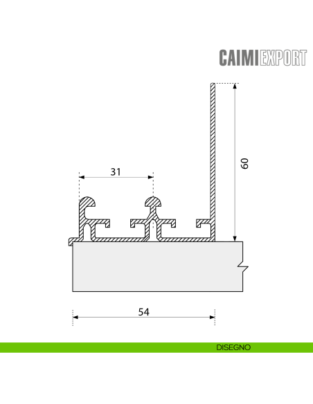 Binario superiore Master Universal Caimi Export ML13 - disegno