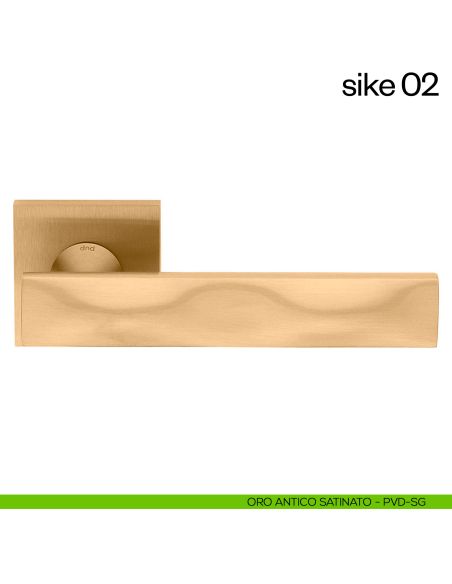 Maniglia per porta Sike 02 dnd oro antico satinato