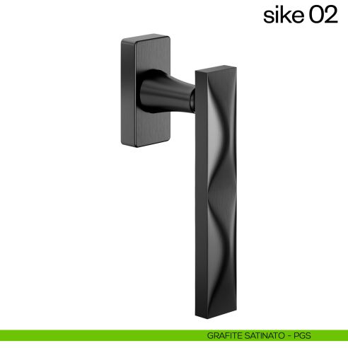 Maniglia per finestra martellina DK Sike 02 dnd grafite satinato
