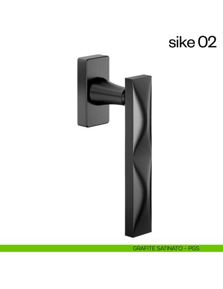Maniglia per finestra martellina DK Sike 02 dnd grafite satinato