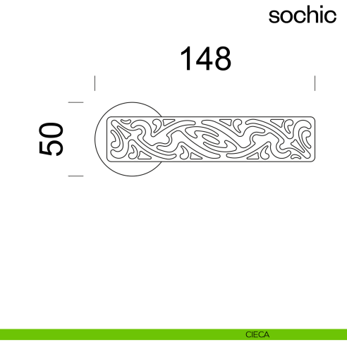 Maniglia per porta Sochic dnd Handles cieca