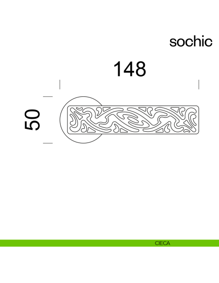 Maniglia per porta Sochic dnd Handles cieca