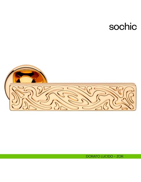 Maniglia per porta Sochic dnd Handles dorato lucido