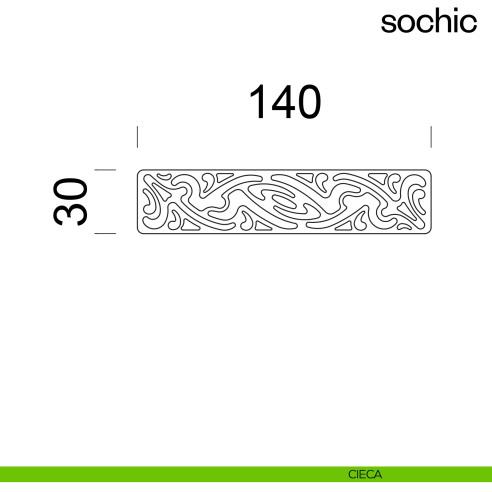 Maniglia per porta Sochic dnd Handles con rosetta minimale Unico cieca