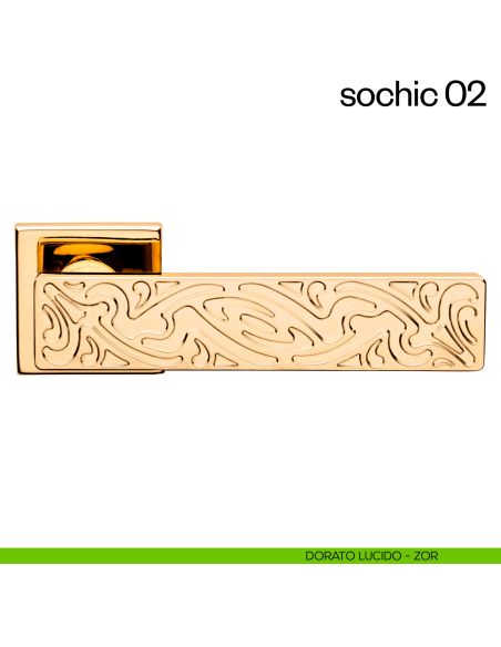 Maniglia per porta Sochic 02 dnd Handles dorato lucido