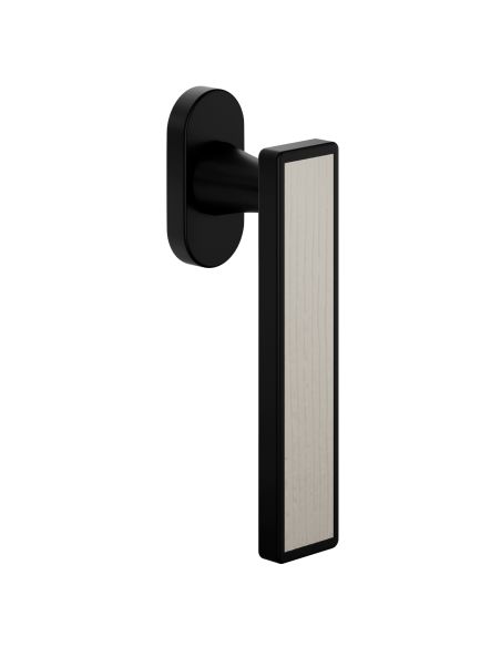 Maniglia per finestra martellina DK Sochic L dnd Handles con inserto in legno