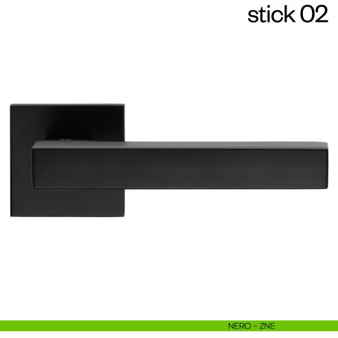 Maniglia per porta Stick 02 dnd Handles nero