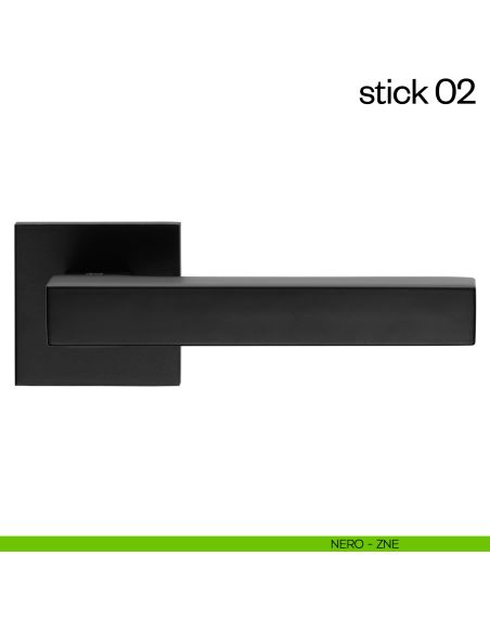 Maniglia per porta Stick 02 dnd Handles nero