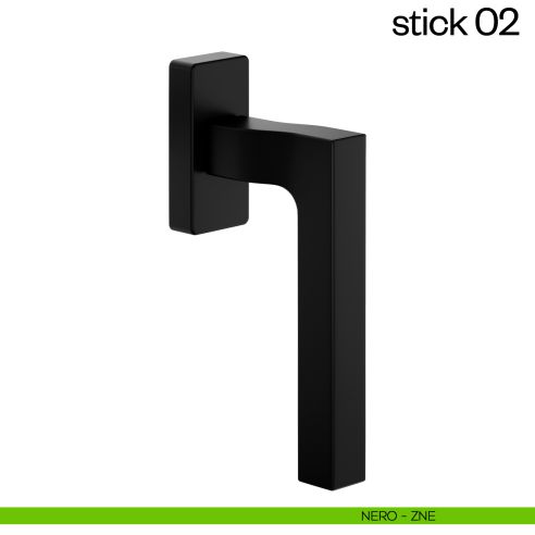 Maniglia per finestra martellina DK Stick 02 dnd Handles nero