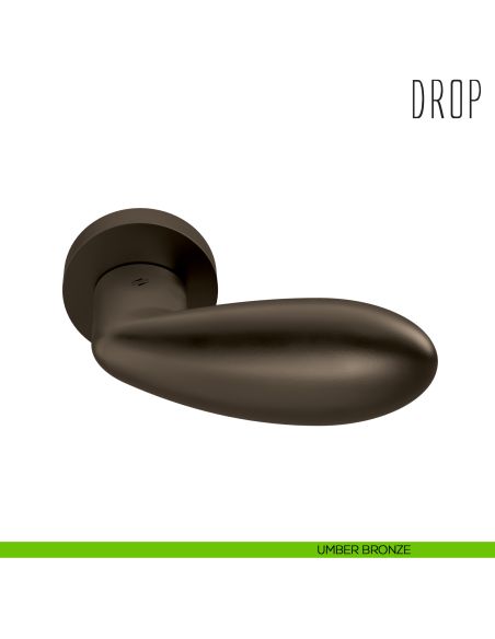 Maniglia per porta Drop Colombo Design umber bronzo