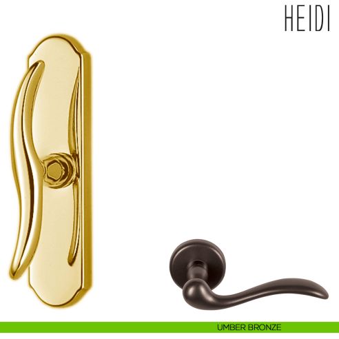 Maniglia per finestra cremonese Heidi Colombo Design umber bronze