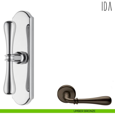 Maniglia per finestra cremonese Ida Colombo Design umber bronze