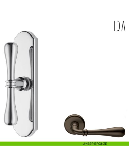 Maniglia per finestra cremonese Ida Colombo Design umber bronze