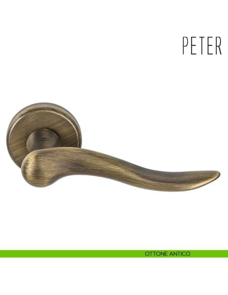 Maniglia per porta Peter Colombo Design ottone antico