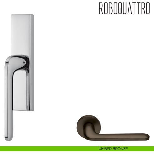 Maniglia per finestra cremonese Roboquattro Colombo Design umber bronze