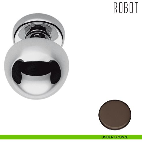 Pomolo per porta Robot fisso Colombo Design umber bronze