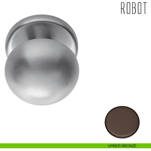 Pomolo per porta Robot fisso Colombo Design umber bronze