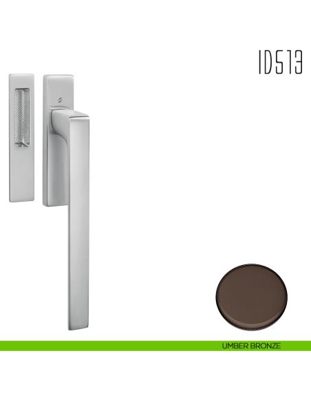 Maniglione per alzante scorrevole ID513 singolo Colombo Design umber bronze