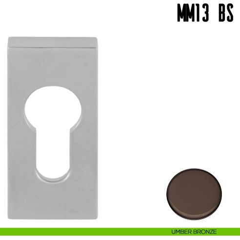 Bocchetta stretta quadrata foro yale Colombo Design MM13 BS umber bronze