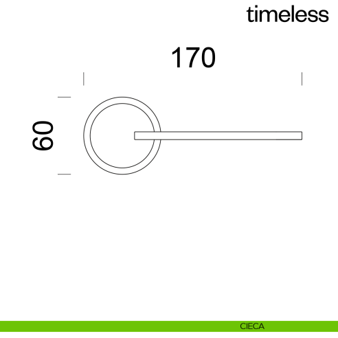 Maniglia per porta Timeless dnd Handles cieca