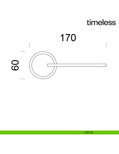 Maniglia per porta Timeless dnd Handles cieca