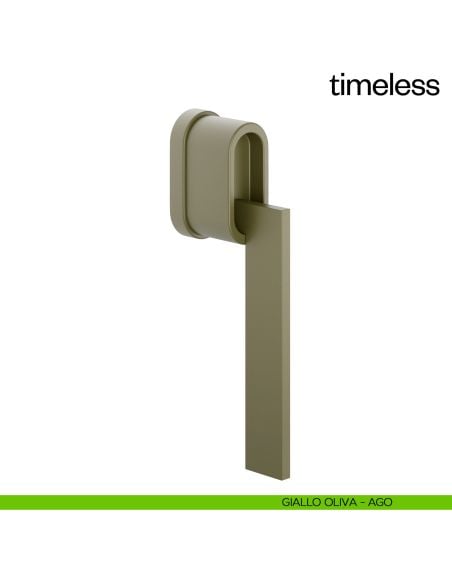 Maniglia per finestra martellina DK Timeless dnd Handles giallo oliva