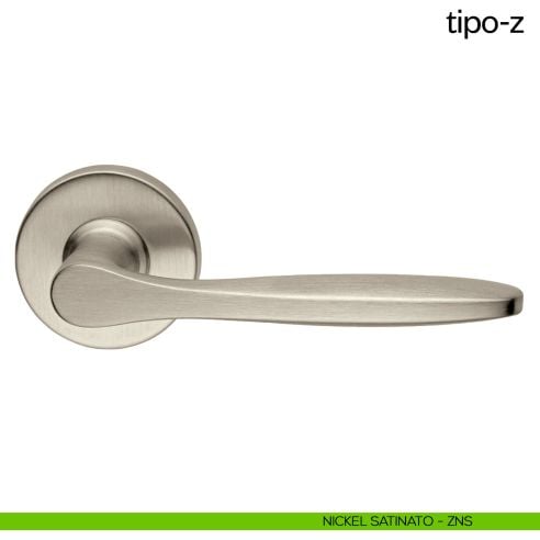 Maniglia per porta Tipo-Z dnd Handles nickel satinato