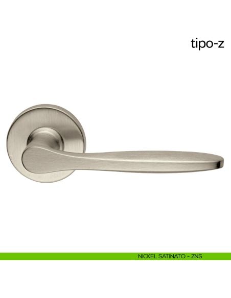 Maniglia per porta Tipo-Z dnd Handles nickel satinato