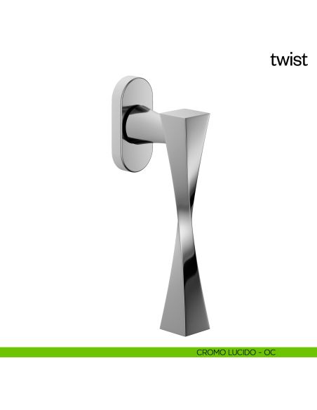 Maniglia per finestra martellina DK Twist dnd cromo