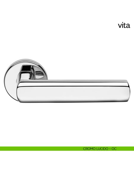 Maniglia per porta Vita dnd Handles cromo lucido