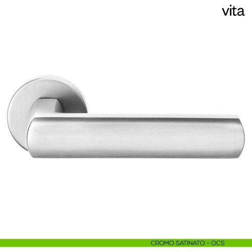 Maniglia per porta Vita dnd Handles cromo satinato