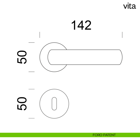 Maniglia per porta Vita dnd Handles foro patent