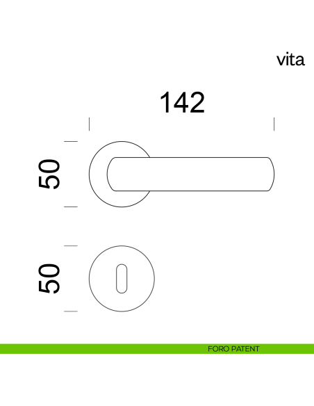 Maniglia per porta Vita dnd Handles foro patent