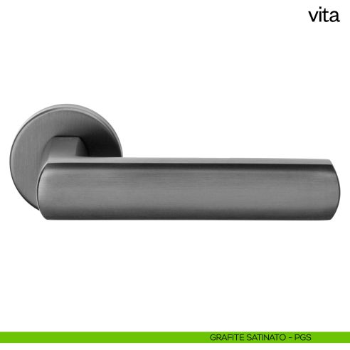 Maniglia per porta Vita dnd Handles grafite satinato