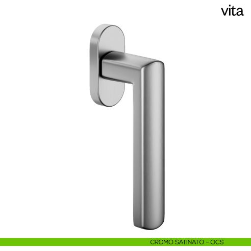 Maniglia per finestra martellina DK Vita dnd cromo satinato