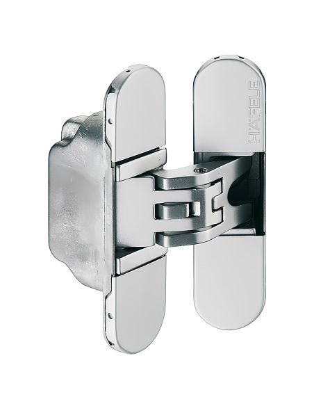 Cerniera invisibile per porta Hafele Startec H2 cromo opaco