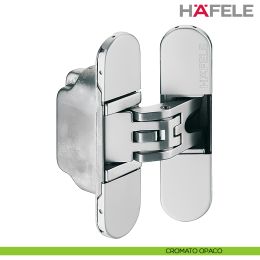 Cerniera invisibile per porta Hafele Startec H2 cromo opaco 2