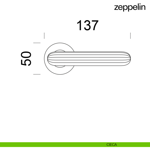 Maniglia per porta Zeppelin dnd Handles cieca
