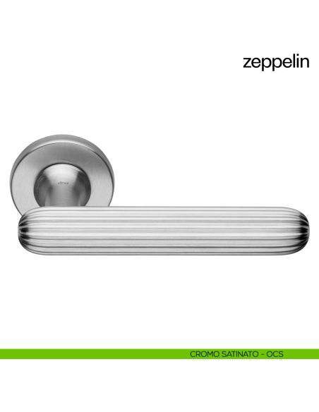 Maniglia per porta Zeppelin dnd Handles cromo satinato