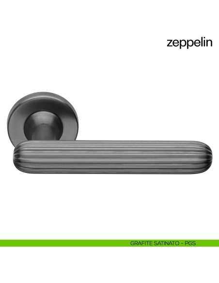 Maniglia per porta Zeppelin dnd Handles grafite satinato
