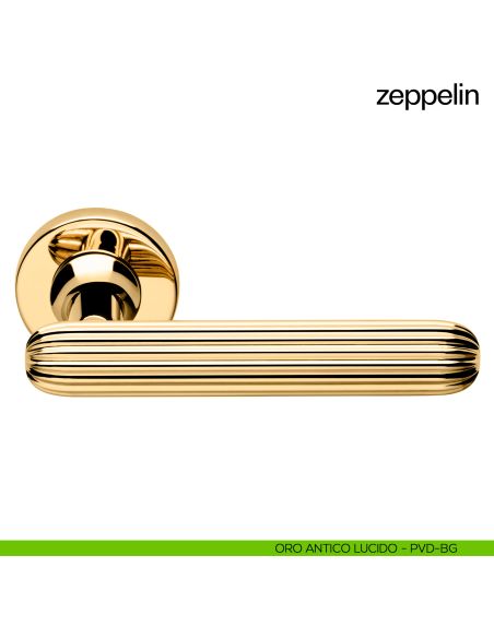 Maniglia per porta Zeppelin dnd Handles oro antico lucido