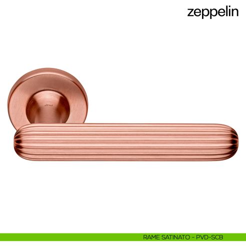 Maniglia per porta Zeppelin dnd Handles rame satinato