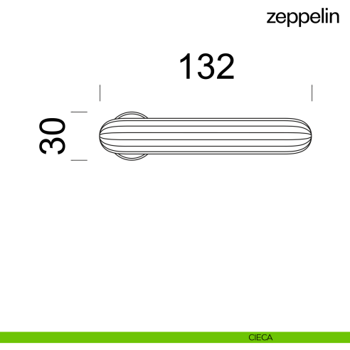 Maniglia per porta Zeppelin dnd handles con rosetta minimale Unico cieca