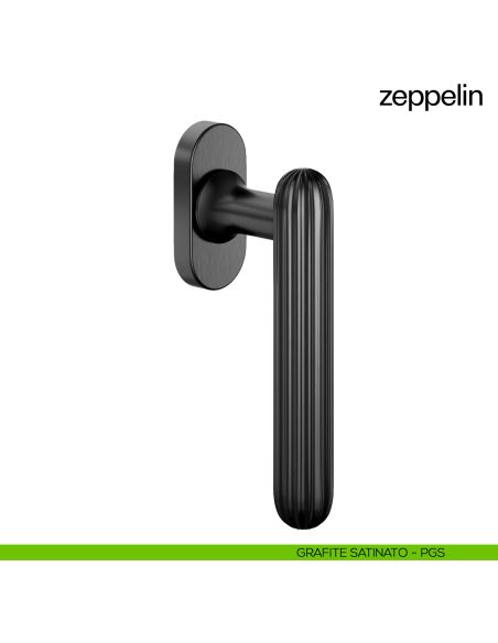 Maniglia per finestra martellina DK Zeppelin dnd grafite satinato