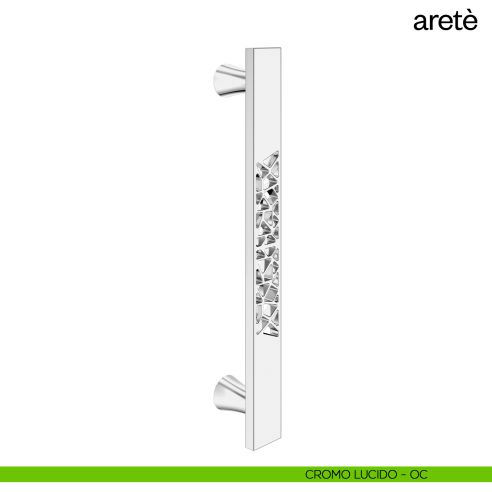 Maniglione per porta Aretè dnd Handles singolo cromo lucido